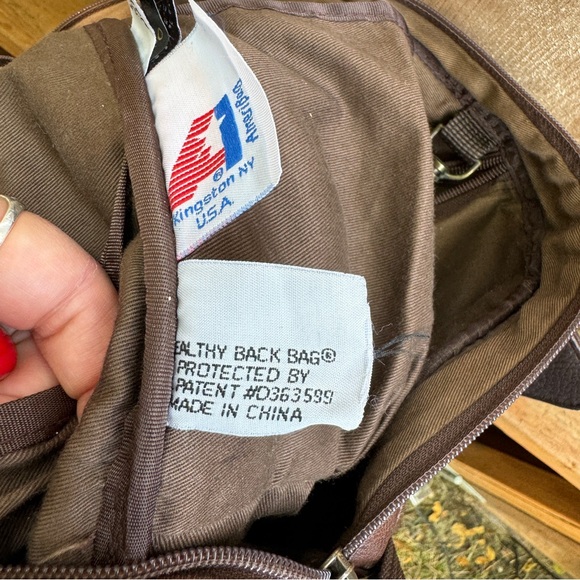 LL Bean Brown Leather Traveler Sling-Bag OS - Picture 2 of 10